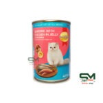 SMART HEART CAT CANNED FOOD SARDINE WITH CHICKEN IN JELLY 400G