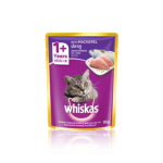 Whiskas Pouch Adult Cat 1+ Mackerel 85 g.
