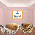 Comfortable Bed For Dogs And Cats Striped.