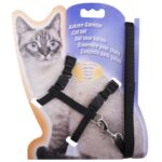 Gohope Pet Cat harness,Adjustable Design Nylon Strap Collar with Leash, Breakaway Cat Safety Harness.
