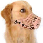 Gabby Adjustable Quick Fit Plastic Dog Muzzle - Color: Beige (Small Size: 4)
