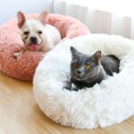 Soft Plush Round Pet Bed Cat Soft Bed Cat Bed for Cats Small Dogs 50cm