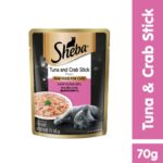 Sheba Tuna & Crab Stick Pouch Wet Cat Food 70g
