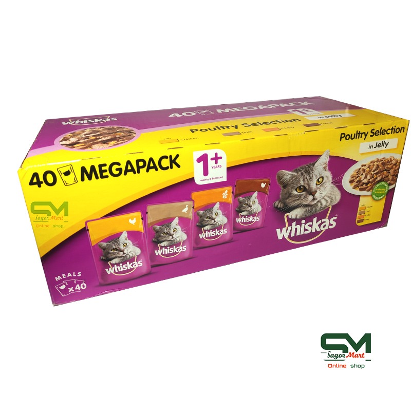 whiskas mega pack 40