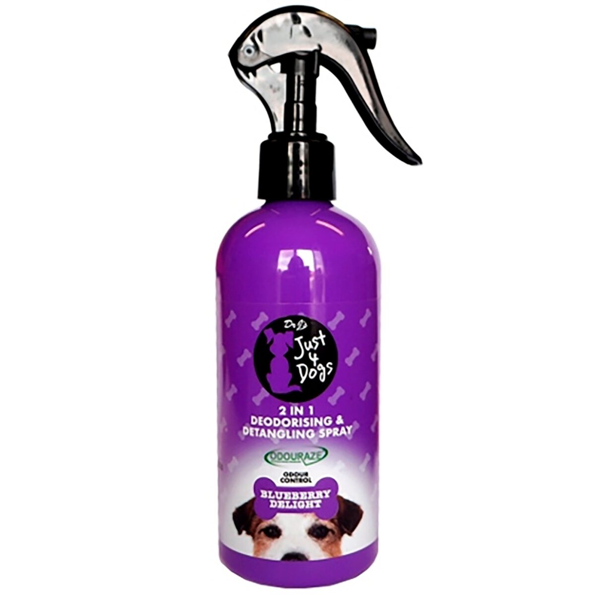 Dr J's Just 4 Dogs 2In1 Deodorising & Detangle Spray Blueberry 300ml ...