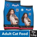 Drools Adult Cat Food tuna and salmon flavour 3kg with Free 1.2kg