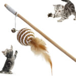 Cat Toy Teasing Wand with ball