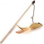 Cat Toy Teasing Wand with Fish