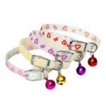 Pet Collar Radium Colourfully (Heart Shape)