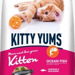Kitty Yums Kitten(1-12 Months) Dry Cat Food, Ocean Fish, 1.2kg