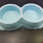 Pets Dubble Food Bowl Colourfully-Sky