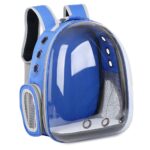 Portable Pet Cat, Dog, Puppy Backpack Travel Bag Round-Blue Without Cap
