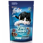 Felix Party Mix Cat Treats Play Tubes Tuna And Crab 50g.