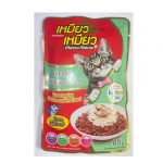 Meow Meow Kitten Pouch Tuna Topping Chicken and Mackerel 85g