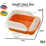 Colourful Small Litter Box with Free Scooper