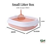 Small Litter Box with Free Scooper