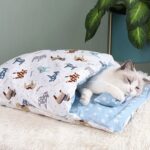 Winter Warm Cat Sleeping Bag I Cat House I Small Pet Bed With Pillow