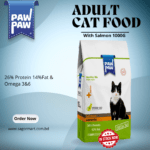 Paw Paw Adult Cat Food Sterilised Salmon 1.5kg