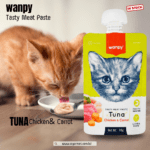 wanpy Tasty meat paste 90g TUNA Chicken & Carrot