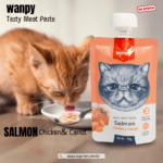 Wanpy Tasty Meat Paste Pouch 90g SALMON Chicken & carrot