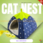 Cat House/ Cat Nest Comfortable, Foldable and easy to store (Strawberry Shape)/Blue