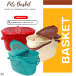 Pets Basket For kitten & Cats | Plastic Metarials | Any Colour