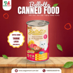 Bellotta Can Real Tuna Topping Shrimp in jelly 400gm