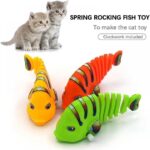Plastic Wind-Up Wiggle Fish Toys for cat