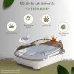 Cat & Kitten Premium Litter Box Half Enclosed | King
