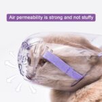 Transparent Cat Muzzle for Safe Grooming & Comfortable Breathing {Large Size}