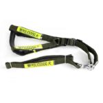 Police Body Cross with Black Lead Dog Harness & Leash
