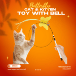 Cat Stick Toy, Butterfly Cat Teaser Toy