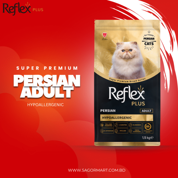Reflex Plus Persian Adult Cat Food 1.5kg | Hypoallergenic