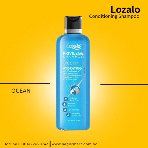 Lozalo Privilege Conditioning Shampoo for Dogs and Cats | Ocean 250ml