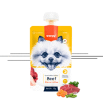 Wanpy Tasty Meat Paste Beef with Carrot & Pea for Dogs 90g