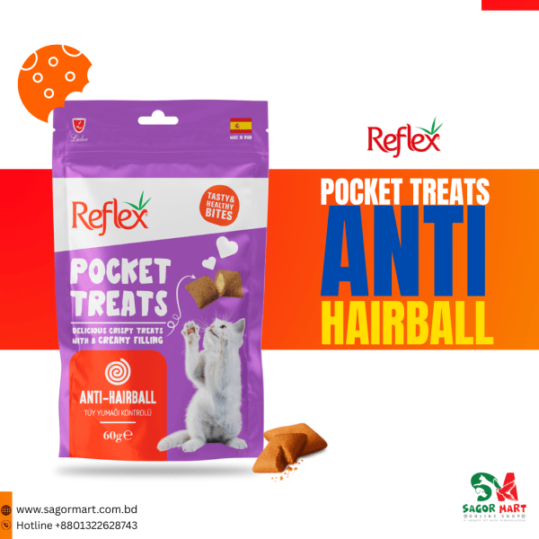Reflex Happy Hour / Anti Hairball Adult Cat Treat 60g