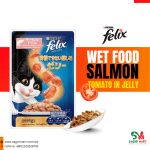 Felix Sensation Salmon & Tomato in Jelly Cat pouch (85gm)