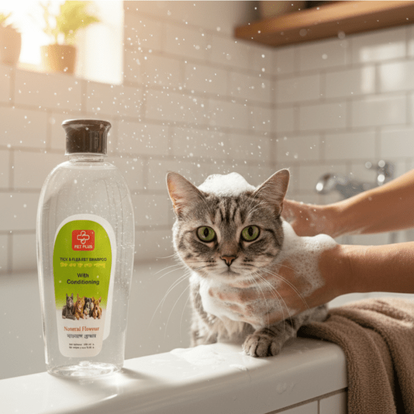 Pet Plus Tick & Flea Shampoo with Conditoning | Natural Flavour 300ml