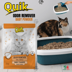 Quik Odor Remover/ Cat Litter Deodorize Baby Powder Flavour 25g