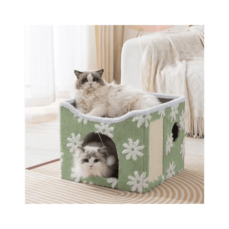 NextGen-Exclusive-Double-Decker-Cat-Tent-House-2 Scratching Pad Double Decker Cat Tent House - Image 1