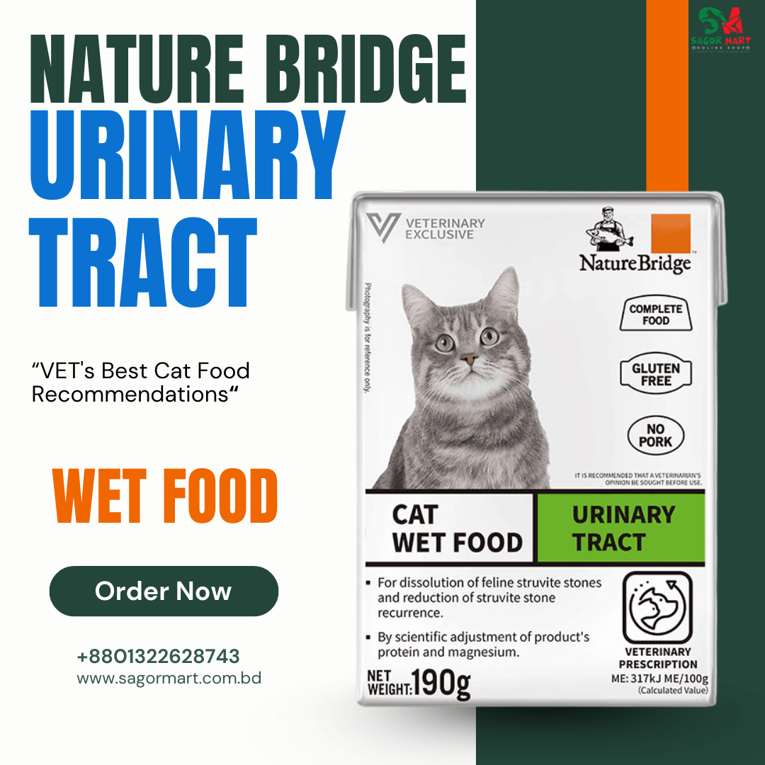 Order Now (2) NatureBridge Vet Exclusive URINARY TRACT CAT WET FOOD 190g - Image 1