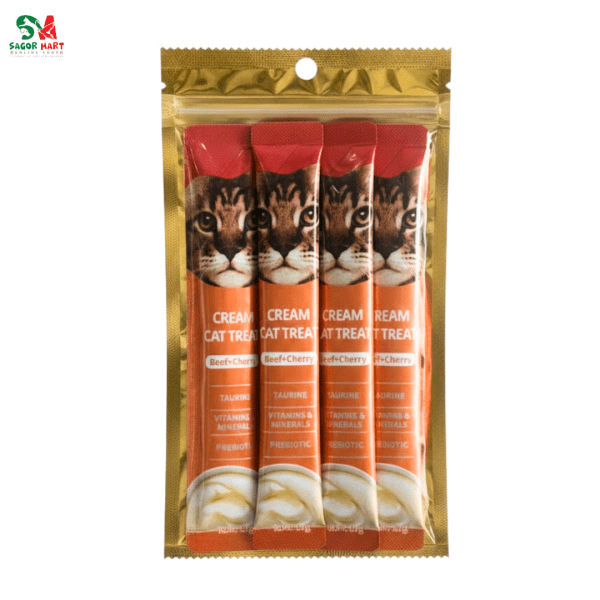 Creamy Cat Treats Beef Plus Cherry 17gX5pcs 85g