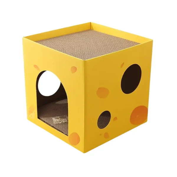 Cat Double Decker Scratcher House Cardboard