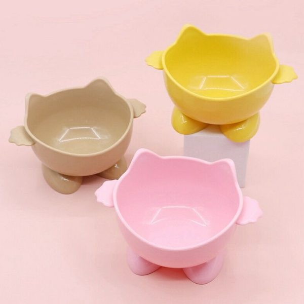 Elevated Raised Cat Food & Water Bowl