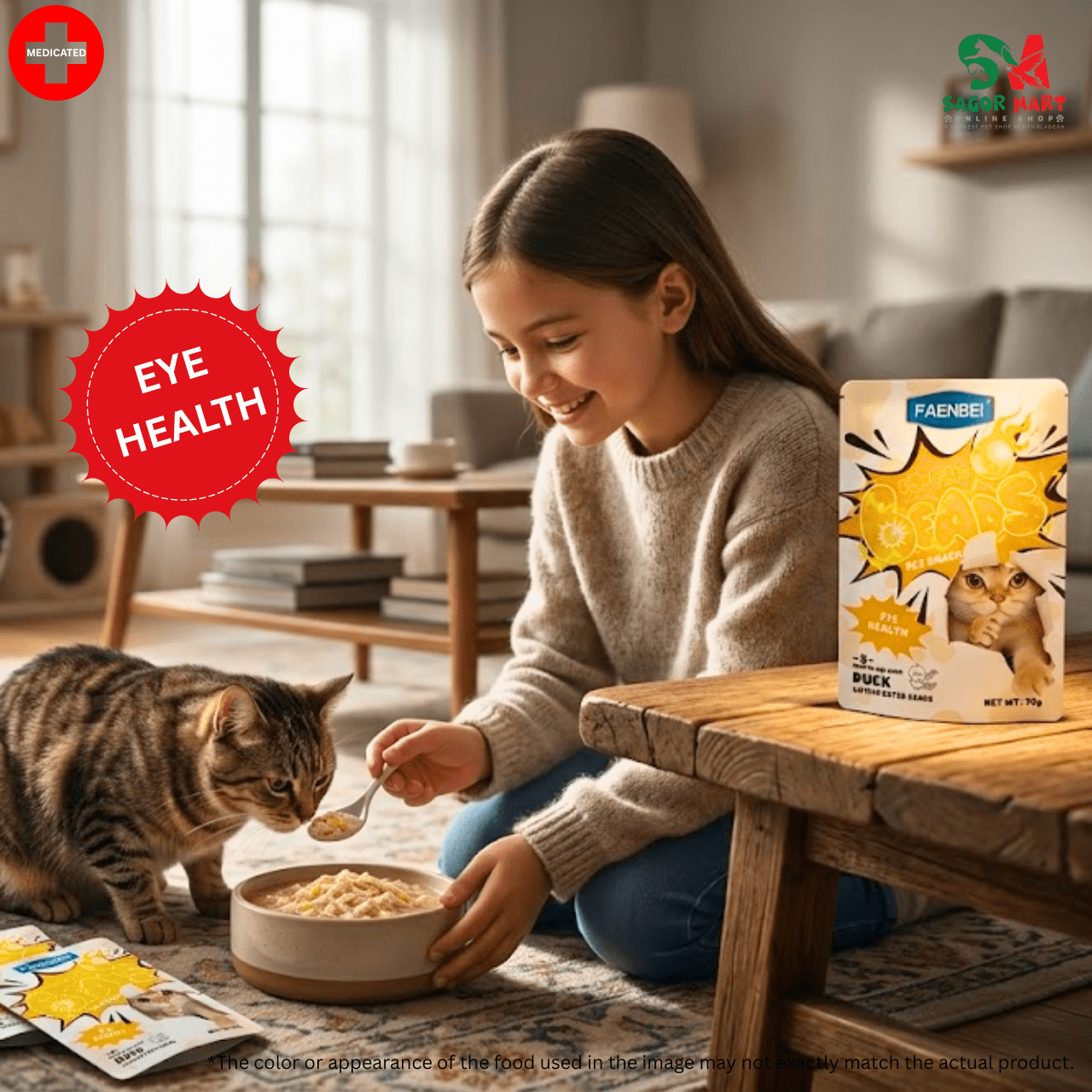 1 Faenbei Popping Beads Cat Snack with Duck 70g - Image 1