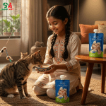 Faenbei Meat Paste Chicken with Cat Grass Cat Pouch 90g